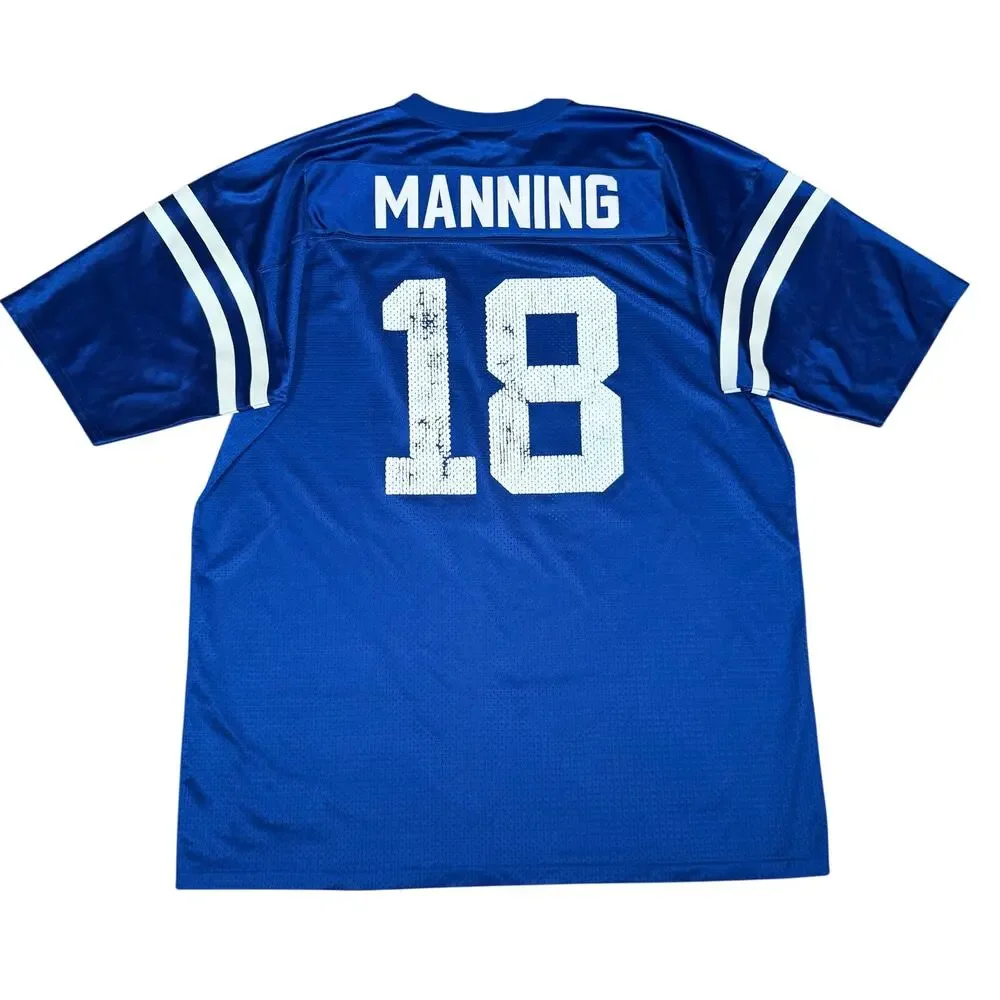 Vintage Indianapolis Colts Peyton Manning #18 Logo Athletic NFL Jersey Mens XL